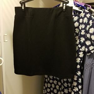 Black pencil skirt